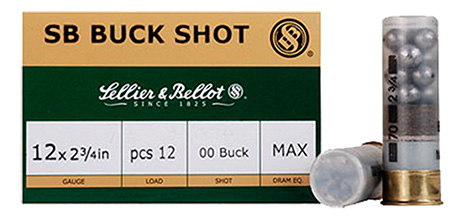 sellier & bellot ammunition - Hunting - SHOTSHELLS 12GA 1.25OZ #4 BUCK 10RD/BX for sale