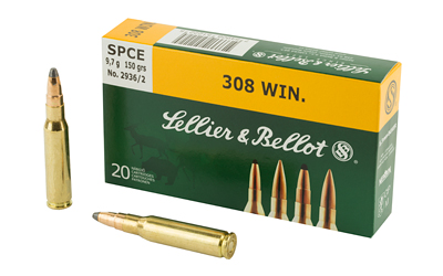 sellier & bellot ammunition - Rifle - RIFLE 308 WIN 150GR SPCE 20RD/BX for sale